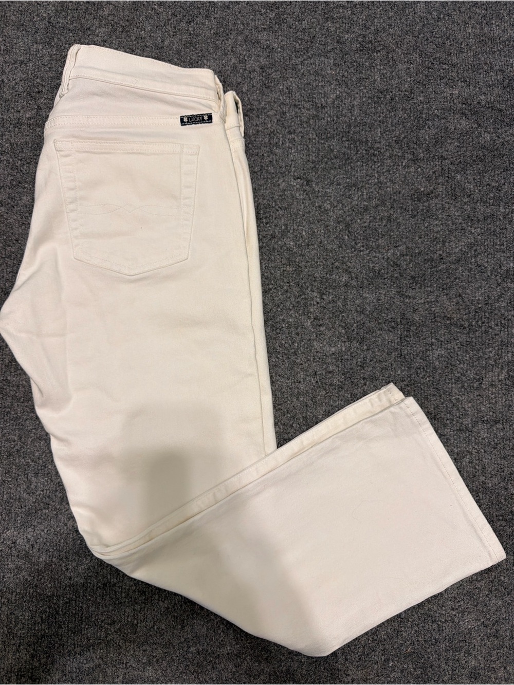 Lucky Brand Women's White Crop Jeans